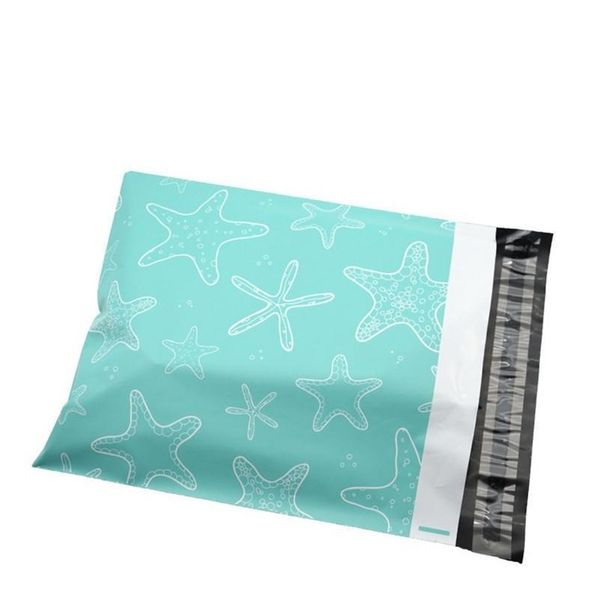 

starfish snowflake pattern plastic post mail bags poly mailer self sealing mailer packaging envelope courier expr jlllct sport777