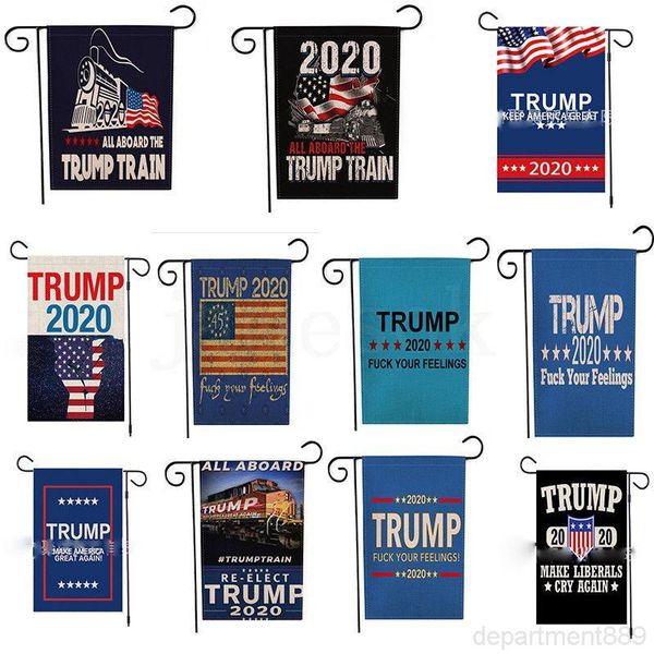 

11 style garden flags trump campaign flag for the us presidential election dhb831