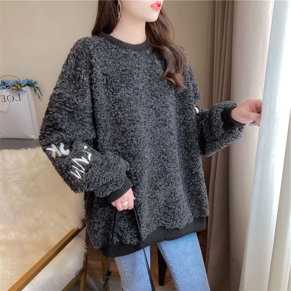

thickened cashmere sweater women's new autumn and winter clothes in 2020, Black