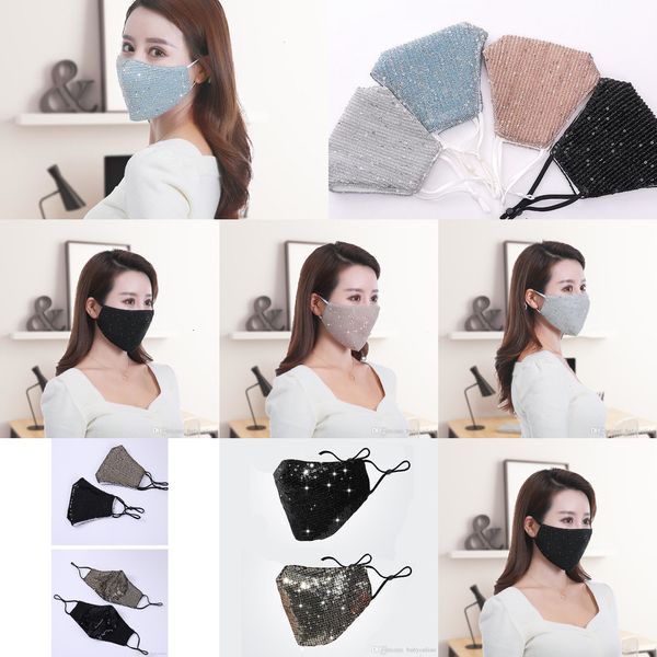 

ice bling masks anti-dust stock in sequined silk face mask pm2.5 outdoor mouth mask washab09dv grjr