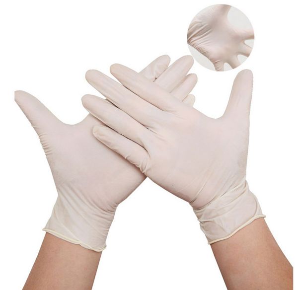 

9-inch finger disposable powder-hemp nitrile salon household gloves universal for left and right hand