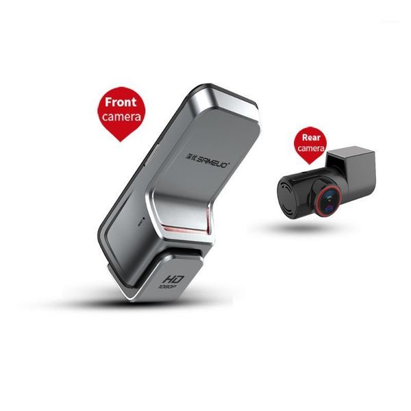 

car dvr dvrs sameuo u1000 dash camera dual front and rear wifi night vision voice recorder app loop recording cam 1080p for cars1