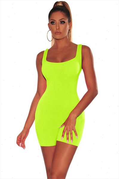 

solid casual playsuits women scoop neck sleeveless slim jumpsuit tank romper summer beach bathing suits swimsuit, Black;white