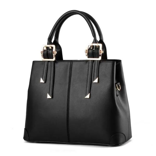 

hbp fashion women handbags pu leather totes shoulder bag lady simple style designer s purses black color