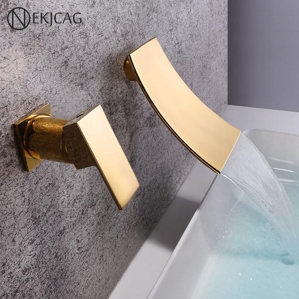 

bathroom sink faucets gold black brass concealed basin faucet and cold water under counter retro waterfall