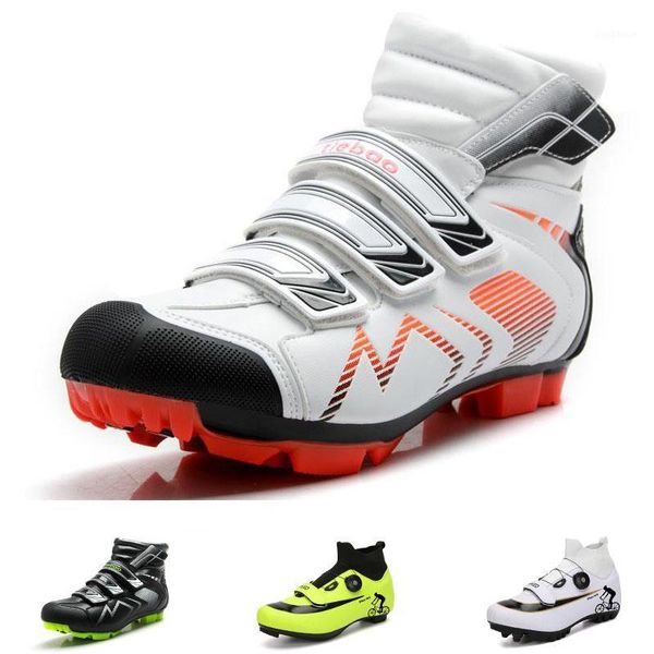 

cycling footwear mtb shoes mountain bike pro race self-locking bicycle sneakers boots lock men women1, Black