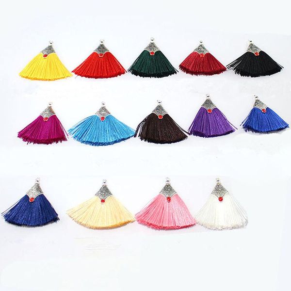 

4pcs 5cm mini silk tassel curtain garments bag decorative accessories diy earrings jewelry fringe trim crafts tassels pendant h jlljbn