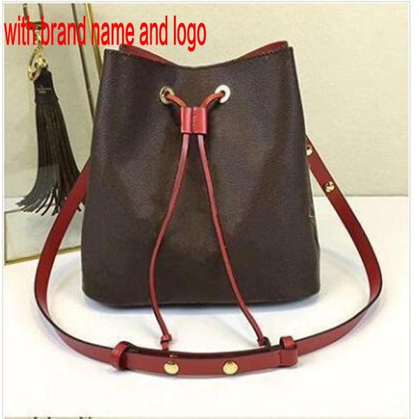 

women designer quality luxury high new shoulder bags leather old flower bucket bag famous drawstring handbags cross body purse qynf f8bt1