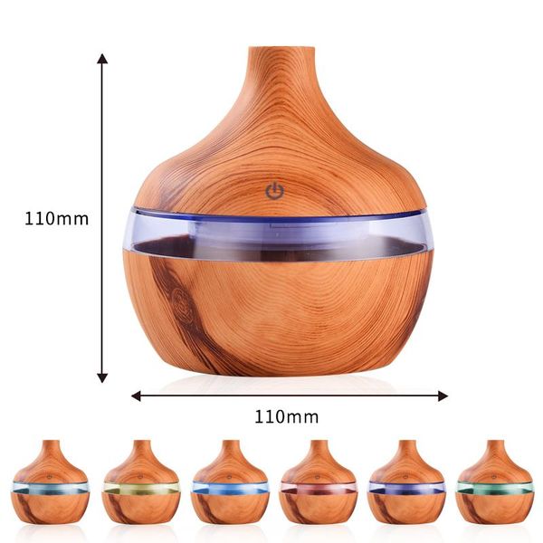 

saengq electric humidifier essential aroma oil diffuser ultrasonic wood grain air humidifier usb mini mist maker led light for h bbygvo