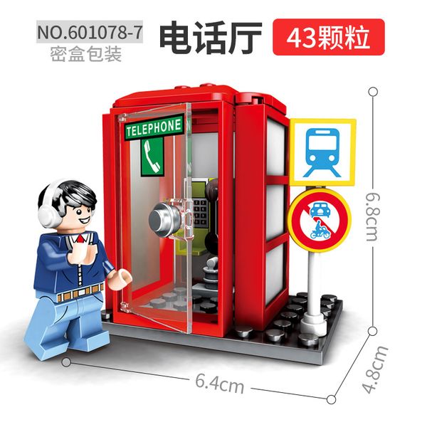 

sakura building block japanese street view early childhoods education jigsaw puzzle assembly toy for kid play