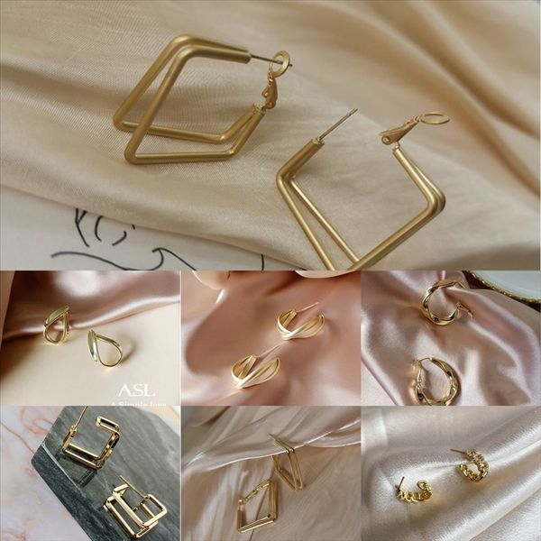 

jkd finding zircon pendant drop earrings leverback long cube sterling silver elegant women tassel earrings for earring ear jewelry, Golden