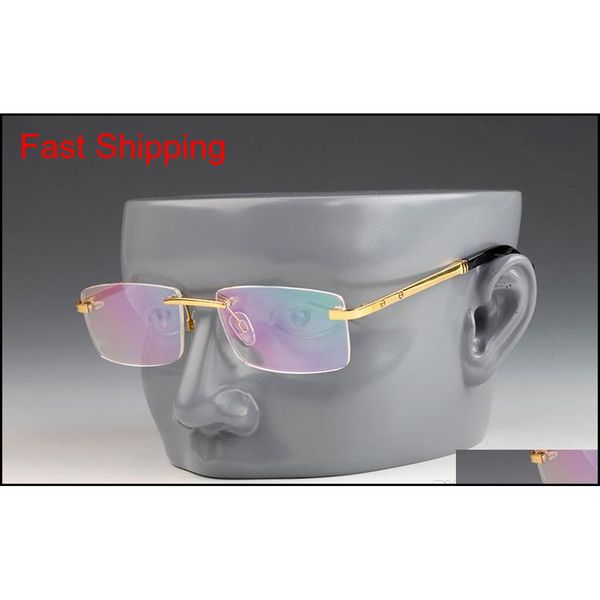 

titanium alloy rx designer eyeglasses rectangle rimless frames eyeglass men glasses brand eyeware flexib qylzln beauty888