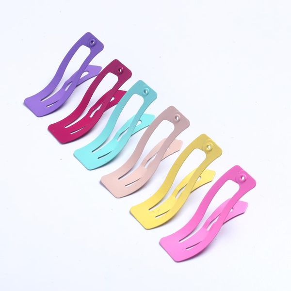 

12pcs headwear hair accessories for girls bb hair clips children baby snap hairpin creative super cute wavy paint metal barrette sqczsa, Slivery;white