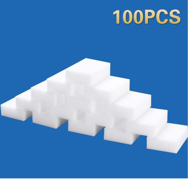 

100pcs/50pcs melamine sponge magic sponge eraser melamine cleaner for kitchen office bathroom cleaning sponges jllnlq