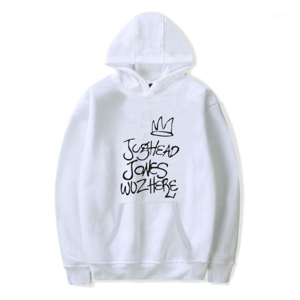 

2019 jughead jones wuz here female women hoodies sweatshirts hooded hoody pullovers harajuku casual television coat1, Black
