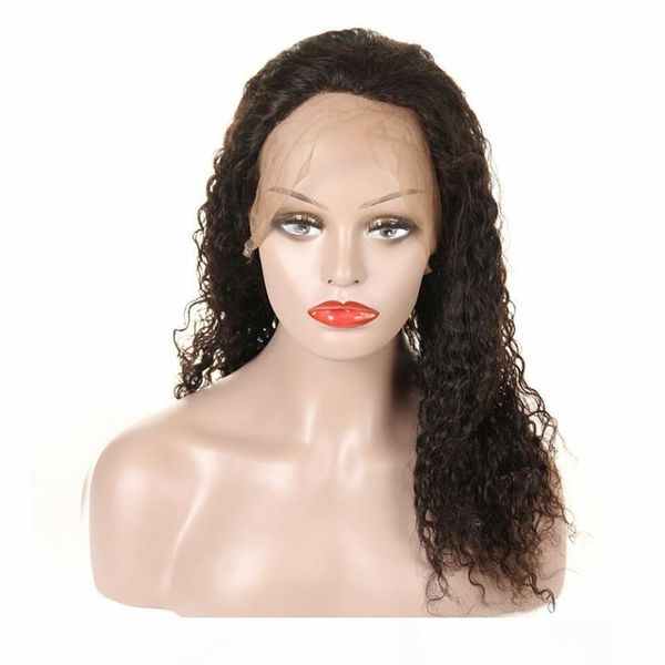

zhifan 100% brazlian hair curly human wigs for white women soft natural color brazlian natural wave hand hook hand-made, Black;brown