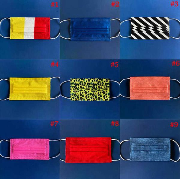 

anti printed disposable dust face non woven mask cover one time protective decoration mouth masks ooa8152