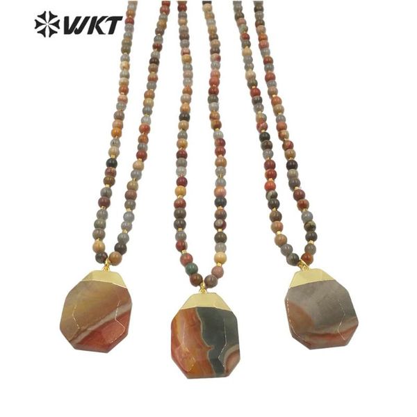 

wt-n1185 new amazing vintage beads necklace 28 inch long 6mm a gate beads stone necklace with pendant fashion woman, Silver