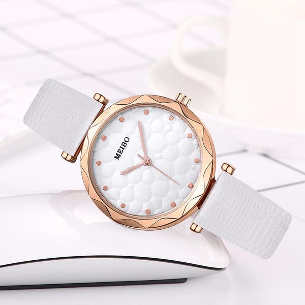 

reloj mujer мода женщины конфеты часы градиент цветовая шкала набор кварцевых часов дамы повседневные кожаные часы relogio feminino jllnno, Silver