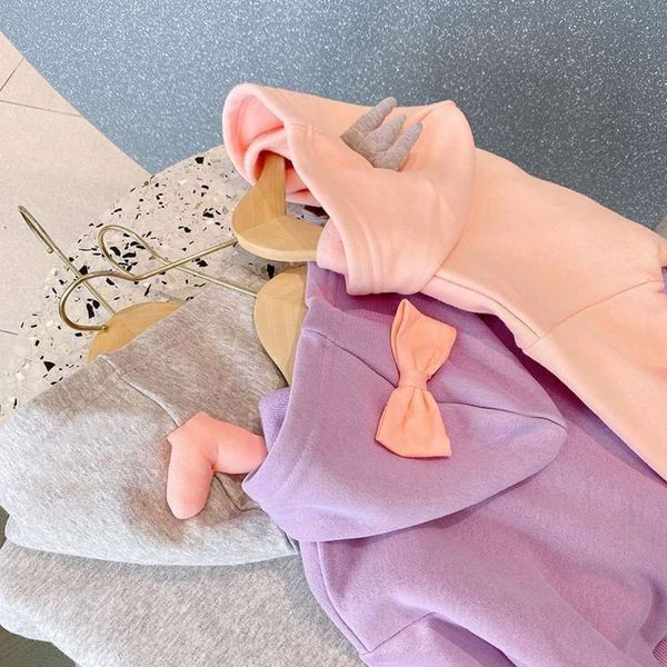 

new clothing winter 2020 girls' children's warm and thickened hooded sweater ad0077 ezrb, Black