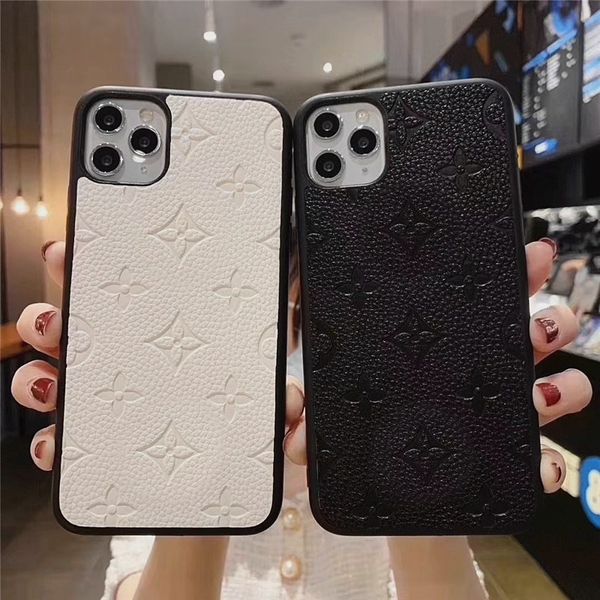 

fashion leather phone cover for iphone 12 11pro max 7 8 plus xs xr xsmax caviar leather phone case for iphone 12 pro max