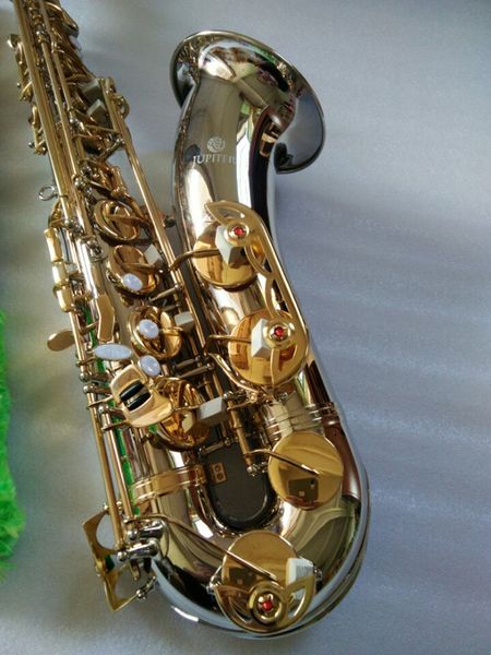 Jupiter jts-1100sg bb fotos reais Novo tenor saxofone latão prata níquel corpo ouro chave b plana sax instrumento com case grátis