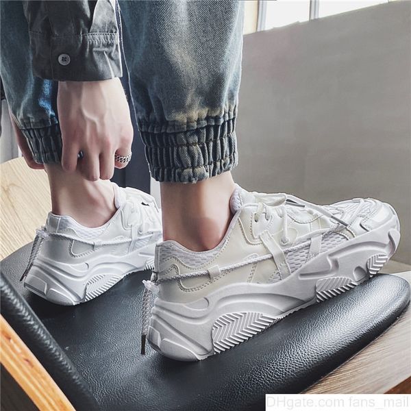 scarpe da corsa sportive da uomo per adulti di alta qualità, scarpe da ginnastica casual con suola spessa, vecchie scarpe da ginnastica da uomo adulto