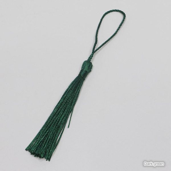 

50pcs polyester silk tassel fringe diy home curtain clothing sewing craft supplies charm pendant bookmark tassels h jllpot