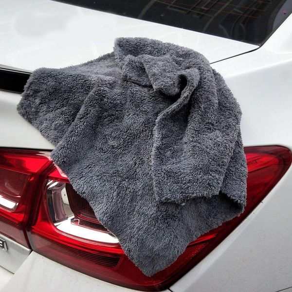 

olevo brand super glory edgeless plush microfiber towel 40x40cm 350gsm cloths for polishing buffing finishes car wash h wmtvdu