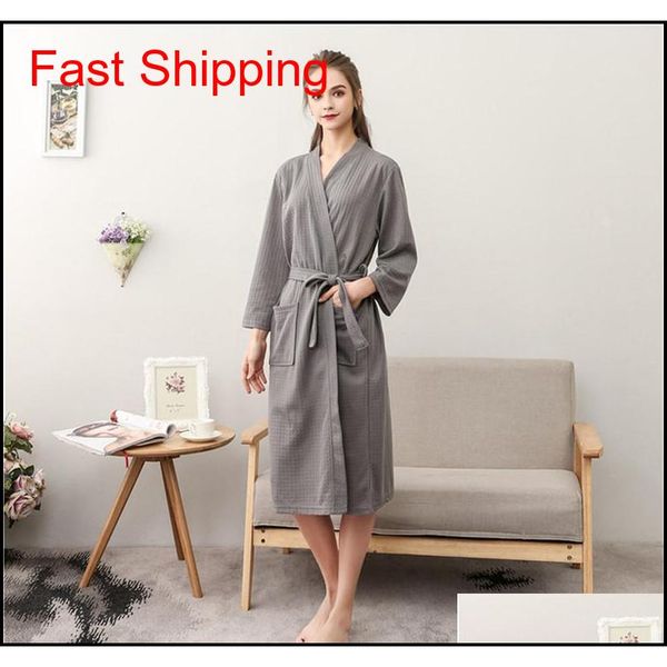 

new bathrobe, white men women high-end upgrade waffle super soft plush luxurious spa robe home l jllxxk eatout