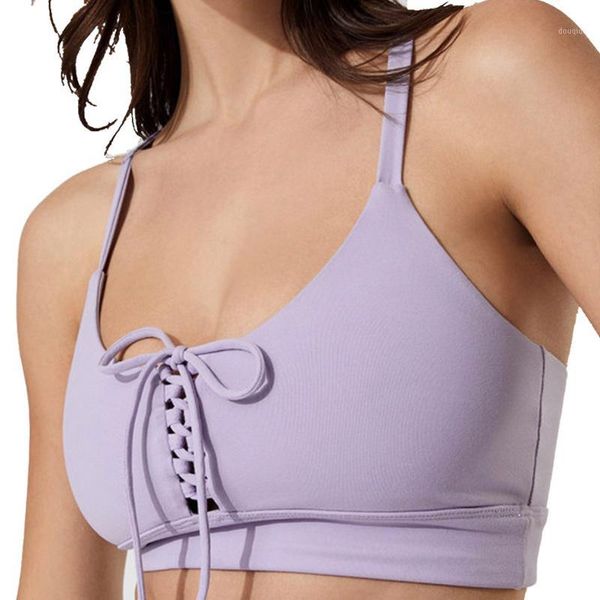 

gym clothing women halter sports bras backless solid push up bandage ladies yoga running jogging workout female athletic wear1, White;black