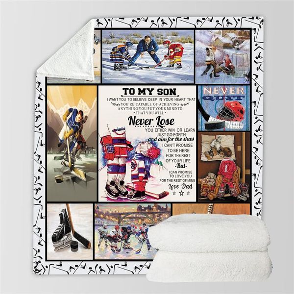 

to my son 3d printed plush fleece blanket home office washable casual kids sherpa blanket drop shipping 06