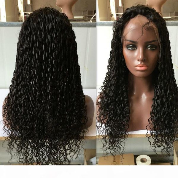 

150% density full lace wig tangle afro kinky curly short lace front human hair wigs, Black;brown