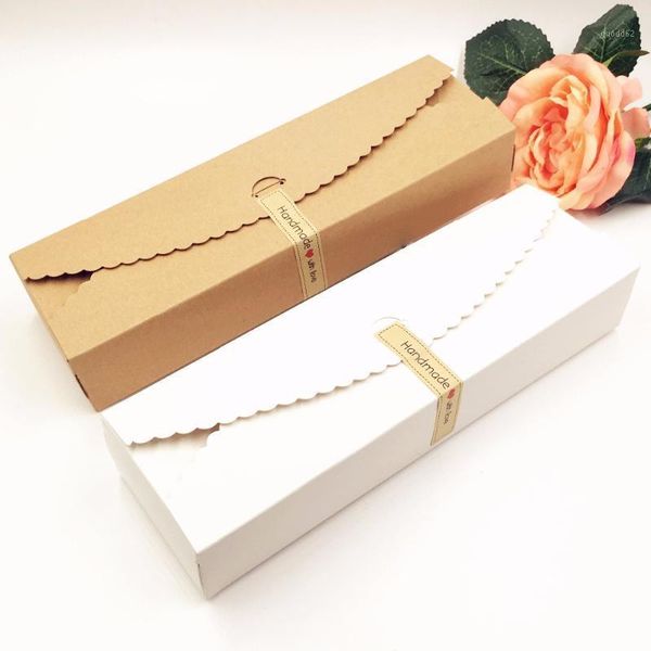 

20pcs/lot kraft gift boxes paper handmade candy /chocolate packing box blank storage diy wedding cake boxes 23*7*4cm1
