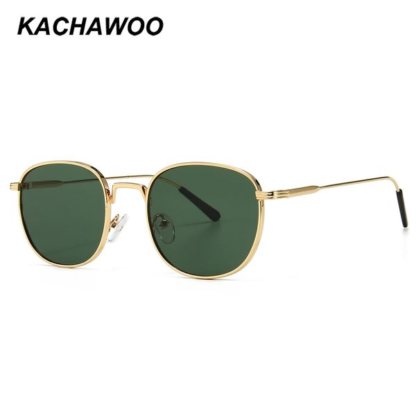 

kachawoo women square солнцезащитные очки металлические золото зеленые мужские моды солнцезащитные пляж летние подарки предметы uv400 горячи