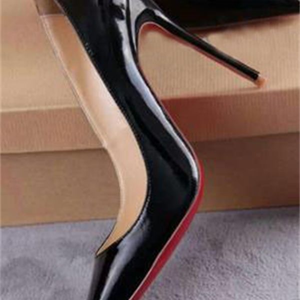 

2020 brand new woman red women high wedding pumps black nude shoes heels c1120