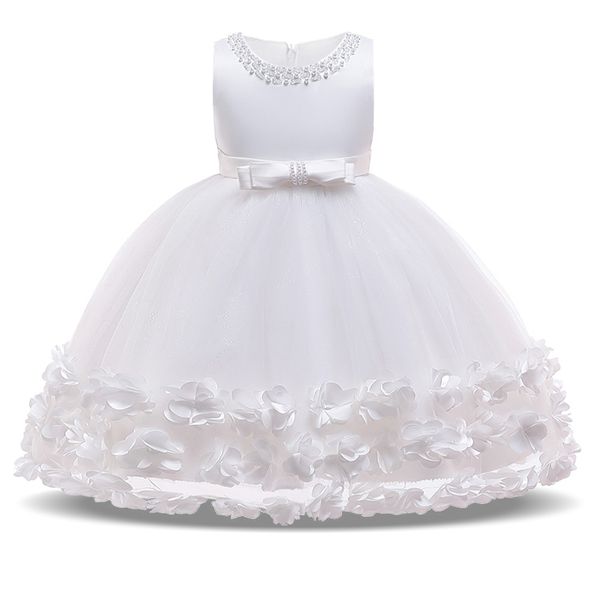 

retail 2020 new arrival summer children flower girl for wedding pure white evening dress party t200709, Red;yellow