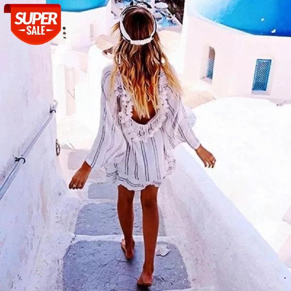 

cotton tunics for beach women swimsuit cover up woman swimwear striped beachwear pareo beach dress saida de praia #q474 #6f2b, White;black
