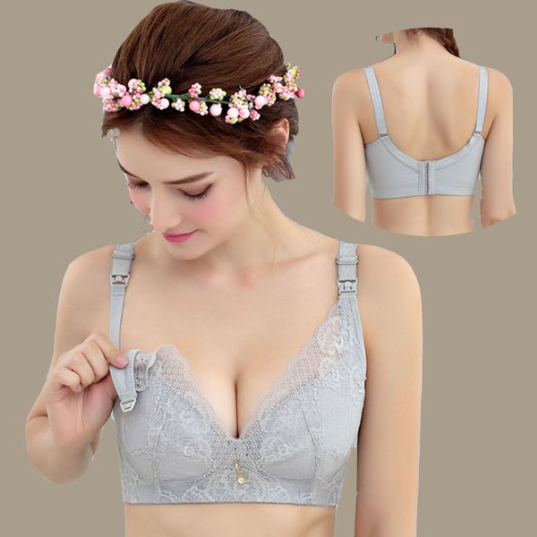 

super thin breast care bra for pregnant women, White