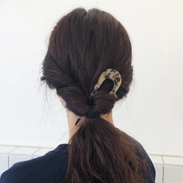 Япония старинные волосы палочки женщины U формируют девушки шпильки для волос Hairclip простота элегантность леди шпильки мода аксессуары для волос