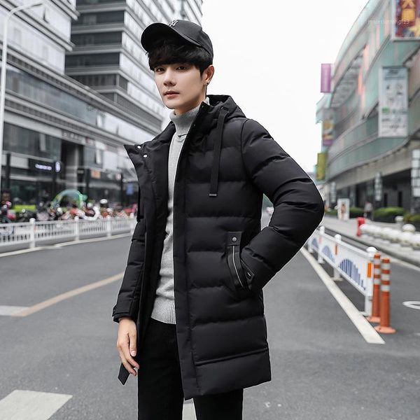 

men's down & parkas 2021 modis winter jacket men brand clothing cotton thick long coat male quality casual fashion doudoune homme1, Black