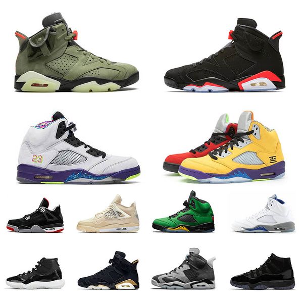 

men basketball shoes reflective 6s black infrared 4s bred 5s what the bel 3s fire denim 11 11s sports sneakers