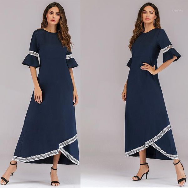 

2019 new arrival elegent fashion muslim women plus size long abaya -xxl1, Red