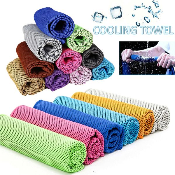 

polyester summer 88*33cm towel instant breathable ice cooling quick dry cold towels for outdoor sports running jogging h
