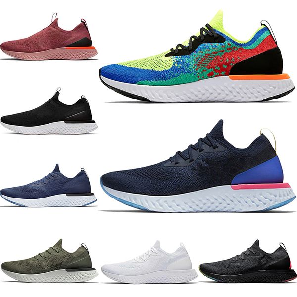 

sports knit epic react shoes womens mens fk v1 v2 belgium royal green olive black white plum dust pewter black grey trainers