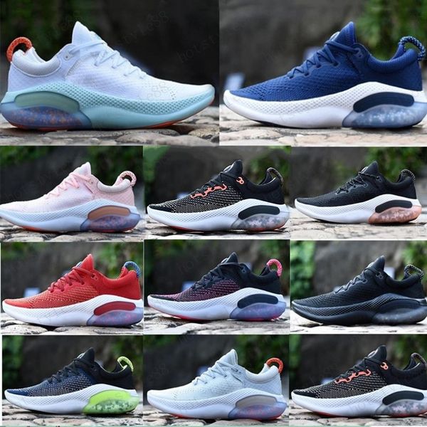 

2020 new joyride run fk mens womens running shoes triple black white platinum racer blue sports sneakers utility size 36-45