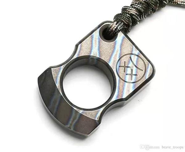 

andy frankart sfk single finger ring tc4 titanium self defense punch daggers outdoor buckle survival pocket edc knuck knuckles multi tools