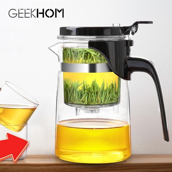 

geekhom glass tea pot cup 500ml 600ml 900ml stainless steel filter teapot with handle heat resistant teapot tea set wmtjmb bdesybag
