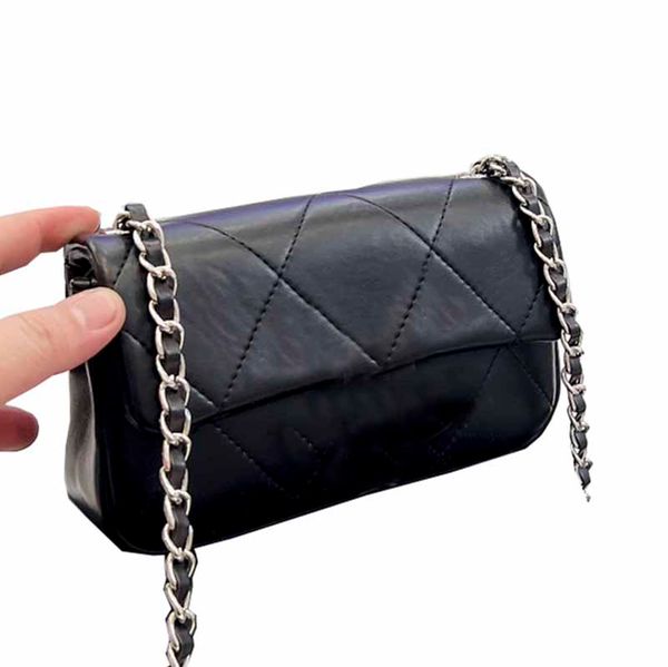 

classic precious mini flap bag womens metallic lambskin leather handbags silver-toneÂ metal interwoven leathers diamondÂ quilting crossbody sh