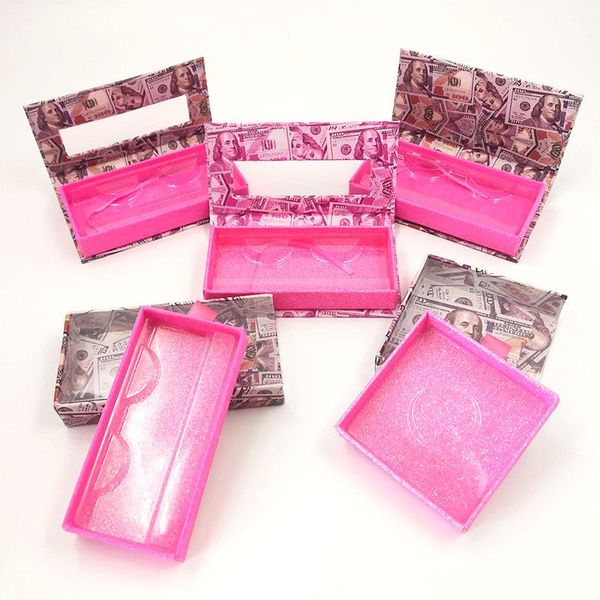 

false eyelashes 100pcs with logo private custom your own box for small batch luxury dollar design